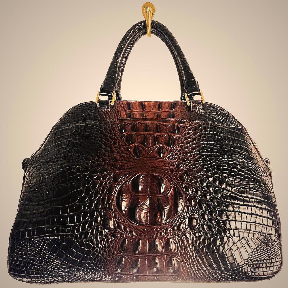 Brahmin Camden Satchel in Cocoa Ombre Melbourne - Read Description - Picture 2 of 9